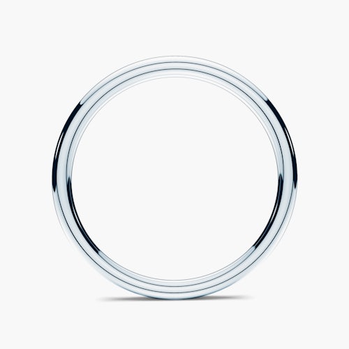 Obrączka partnerska Sign of Love®: białe złoto, okrągła, 1,7mm